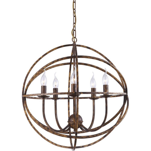 подвесная люстра arte lamp kopernik a1703sp-5br в Кургане