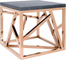 стол журнальный geometric графит, золото коричневый в Кургане