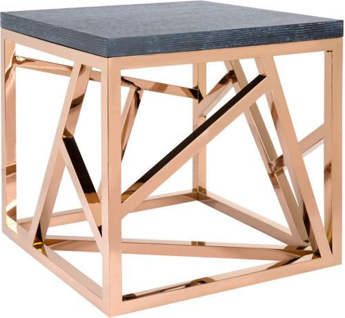 стол журнальный geometric графит, золото коричневый в Кургане