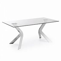 стол virginia 180x90 хром clear c103c07 от la forma (ex julia grup) в Кургане