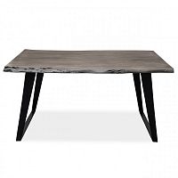 большой обеденный стол дживан platinum black из массива дерева 150x90 в Кургане