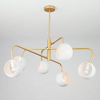 подвесная люстра eurosvet luca 70055/6 белая в Кургане