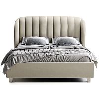 кровать двуспальная 180х200 серая tulip в Кургане