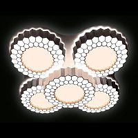 потолочная светодиодная люстра ambrella light orbital high-tech fh13/5 wh 160w d550*550 в Кургане