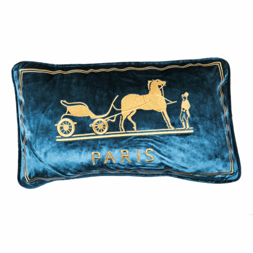 декоративная подушка old paris синий в Кургане