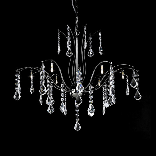 люстра md61005-8a от illuminati прозрачная/ хром в Кургане