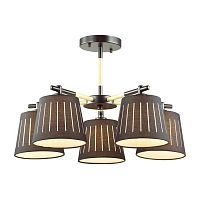 потолочная люстра odeon light nicola 4110/5 черная в Кургане