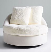 диван wool barwick swivel круглый белый в Кургане