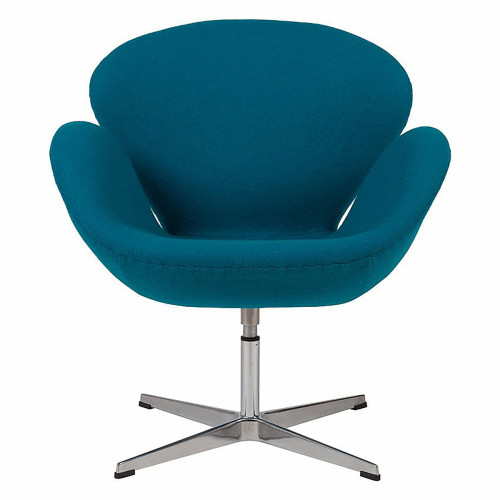 кресло swan chair темно-голубое в Кургане