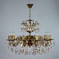 подвесная люстра ambiente granada 2118/10 pb tear drop бронза в Кургане