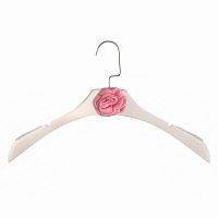 вешалка-плечики chanel белая с розовым цветком для женской одежды в Кургане