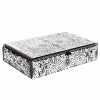 шкатулка для украшений кобра серая 23x15x5 см в Кургане