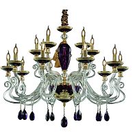 подвесная люстра divinare simona 5125/12 lm-15 фиолетовая в Кургане