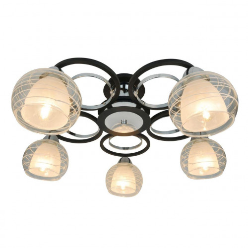 потолочная люстра arte lamp ginevra a1604pl-5bk в Кургане