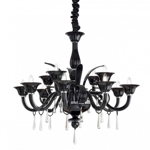 подвесная люстра ideal lux renoir sp12 nero в Кургане