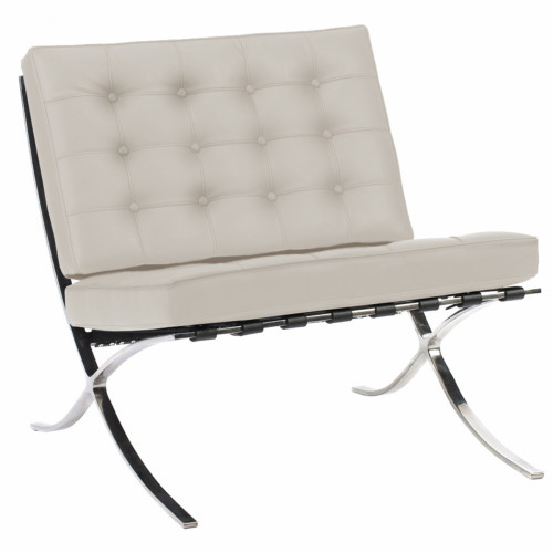 кресло barcelona chair молочное в Кургане
