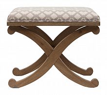 табурет деревянный мягкий x-leg stool коричневый в Кургане