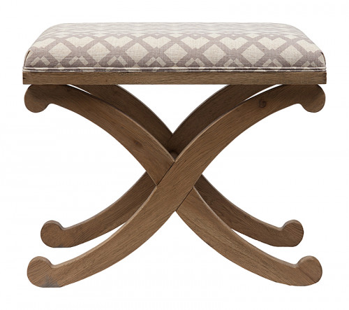 табурет деревянный мягкий x-leg stool коричневый в Кургане