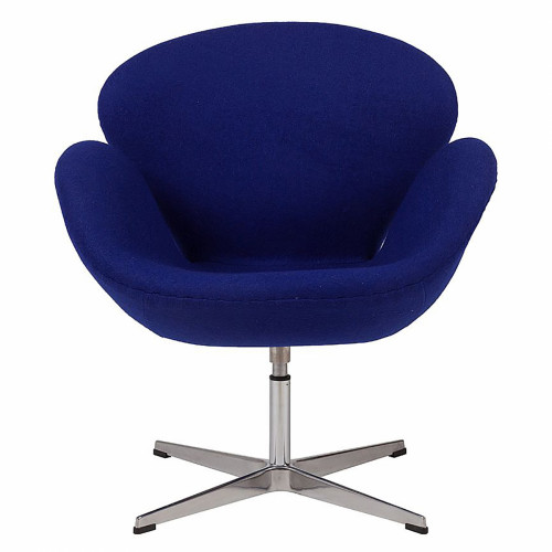 кресло swan chair синее в Кургане