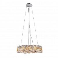 подвесная люстра crystal lux lirica sp10 d610 chrome в Кургане