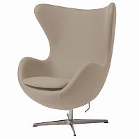 кресло egg chair бежевое в Кургане