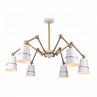 подвесная люстра divinare reattiva 8035/03 lm-6 белая в Кургане