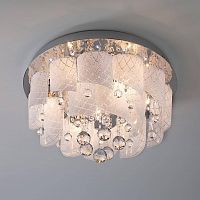 потолочная люстра eurosvet cascade 80117/8 хром/белый в Кургане