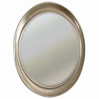 овальное зеркало настенное серебро oval antique silver в Кургане
