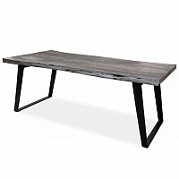 большой обеденный стол дживан platinum black из массива дерева 200x100 в Кургане