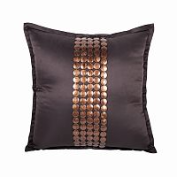 декоративная подушка handwork exclusive квадратная коричневая в Кургане