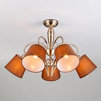 потолочная люстра eurosvet lilly 60074/5 античная бронза в Кургане
