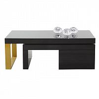 стол журнальный vision black gold чёрный в Кургане
