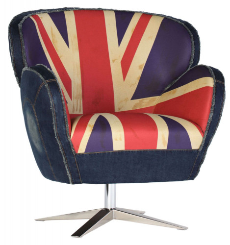 кресло aizek uk flag красное-синее в Кургане