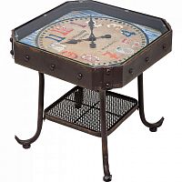 столик приставной antique clock черный в Кургане