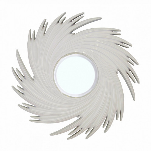 зеркало-солнце в раме свирл tornado white в Кургане