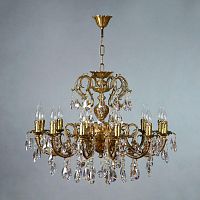 подвесная люстра ambiente alicante 8888/12 ab tear drop бронза в Кургане