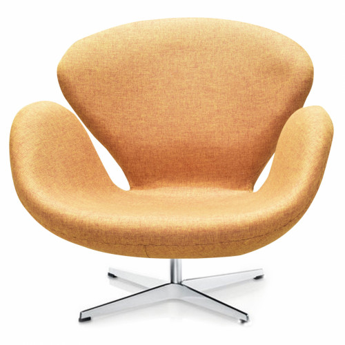 кресло swan chair коричневое в Кургане