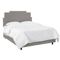 кровать двуспальная 160х200 серая paxton gray linen в Кургане