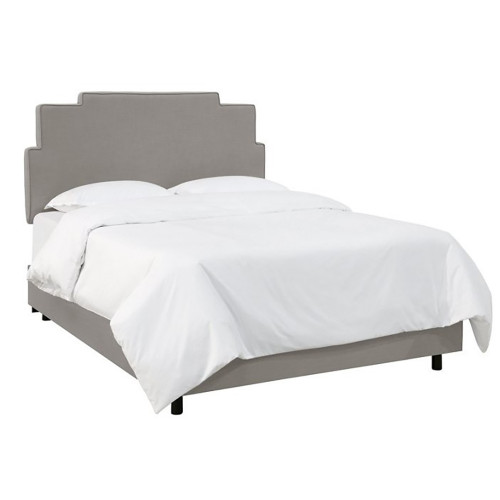 кровать двуспальная 160х200 серая paxton gray linen в Кургане
