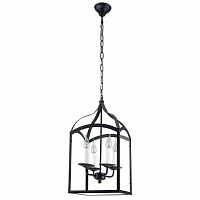дизайнерская подвесная люстра spot light cage 9500404 черная в Кургане