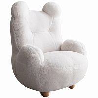 кресло papa bear мех белое в Кургане