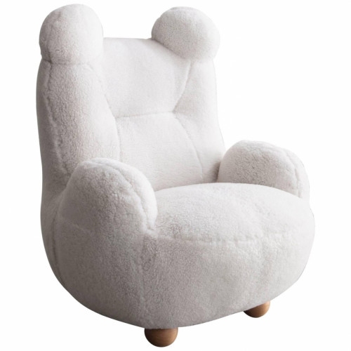 кресло papa bear мех белое в Кургане