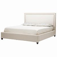 кровать двуспальная 160х200 бежевая dakota+ в Кургане