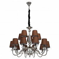подвесная люстра mw-light софия 7 355013715 коричневая в Кургане