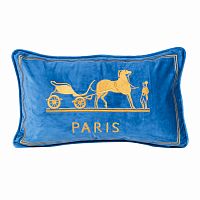 декоративная подушка old paris голубой в Кургане