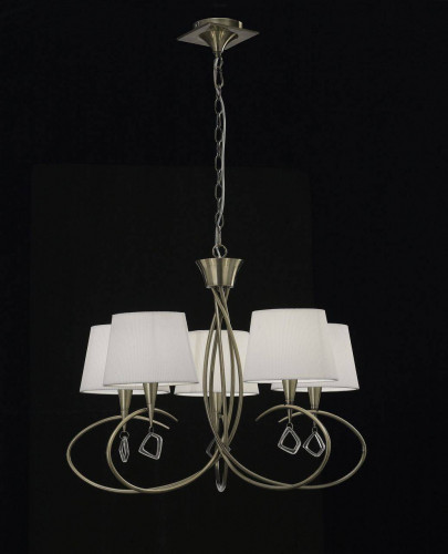 подвесная люстра mantra mara antique brass 1621 в Кургане