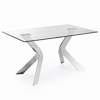 стол virginiaик 150x90 хром clear c100c07 от la forma (ex julia grup) в Кургане