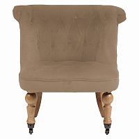кресло amelie french country chair светло-коричневое в Кургане