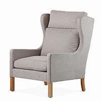 кресло wingback серый в Кургане
