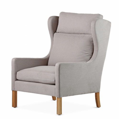 кресло wingback серый в Кургане